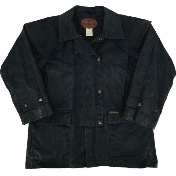Outback Trading Men's Bush Trader Waterproof Western Oilskin Jacket Black Small - Picture 1 of 12